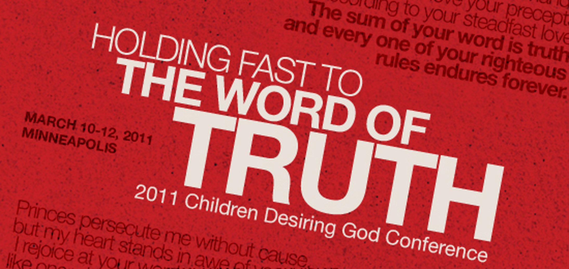 Christian Focus On Location - 2011 Children Desiring God Conference