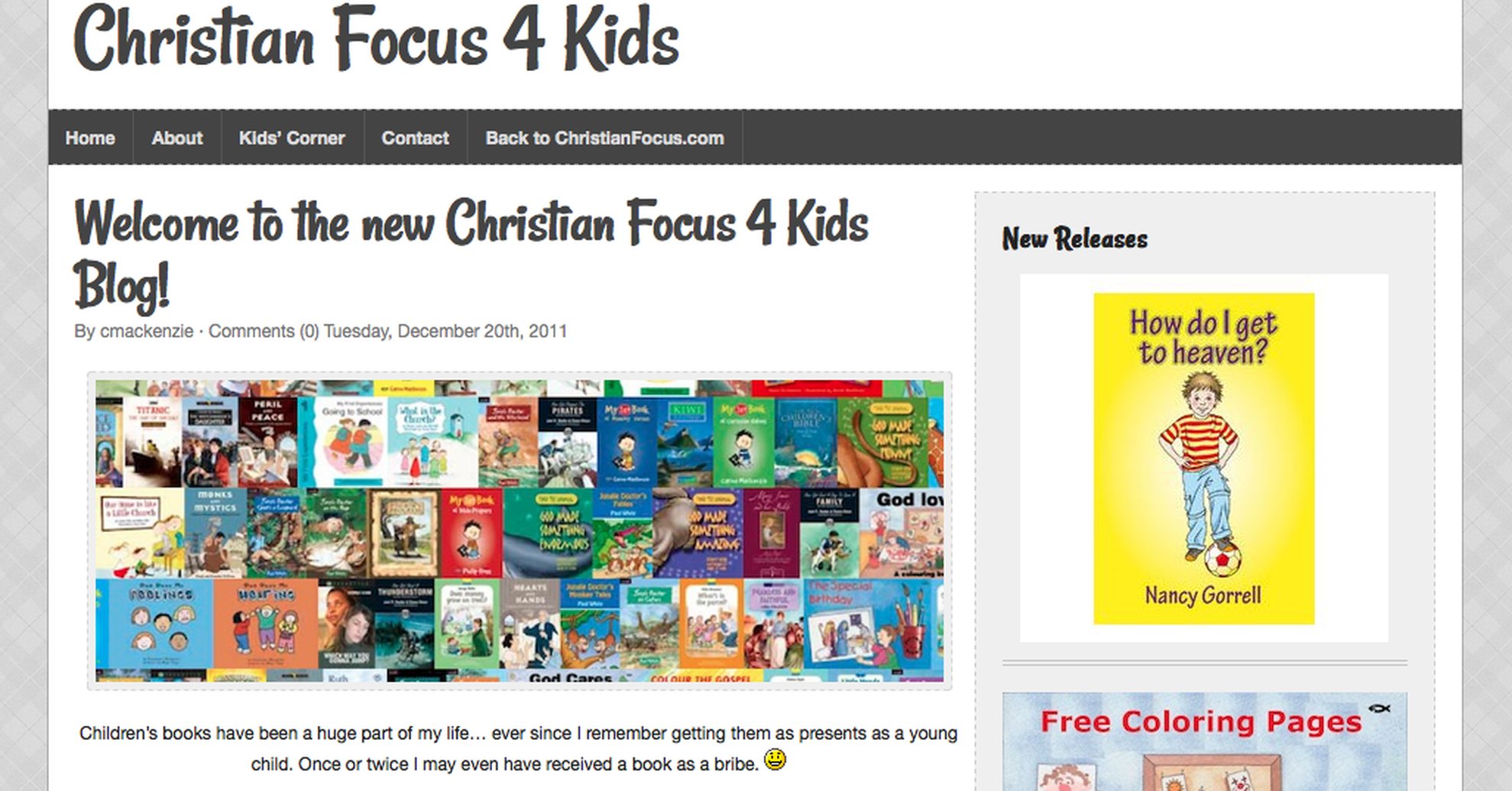 Announcing the New Christian Focus 4 Kids Blog