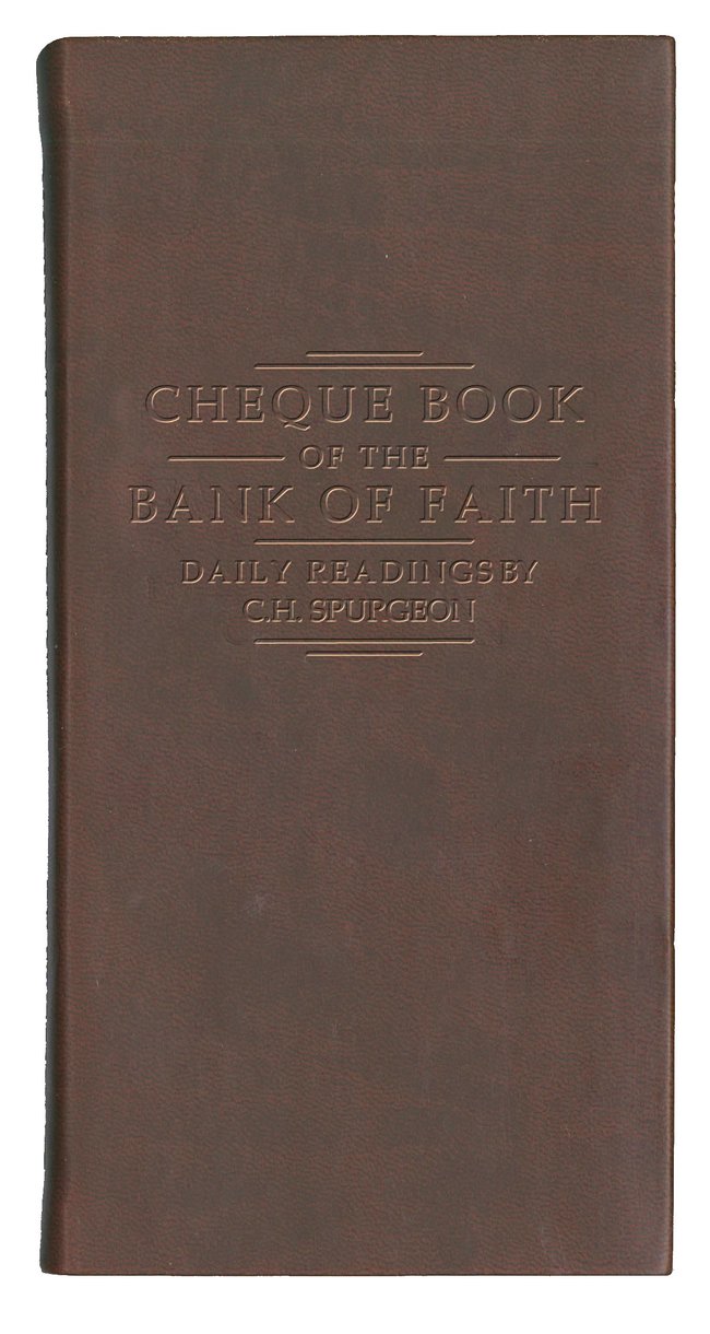 chequebook of the bank of faith