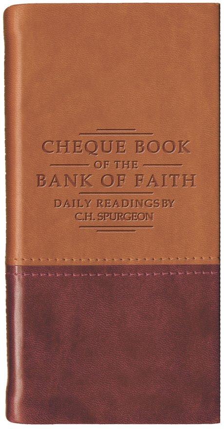 Chequebook of the Bank of Faith – Tan/Burgundy